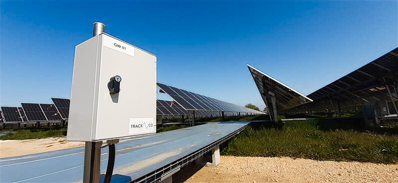 Track N Co Gateway installed on solar park