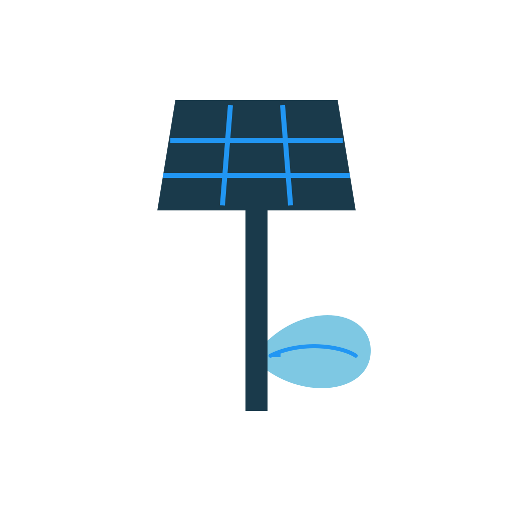 Agrivoltaics icon — combined agriculture and solar energy